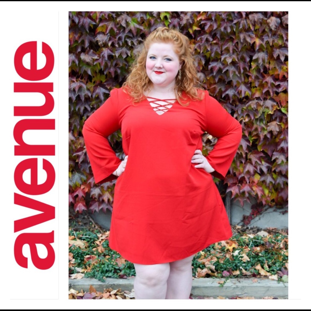 🔥NWT Avenue Little Red Dress🔥 - Picture 1 of 4
